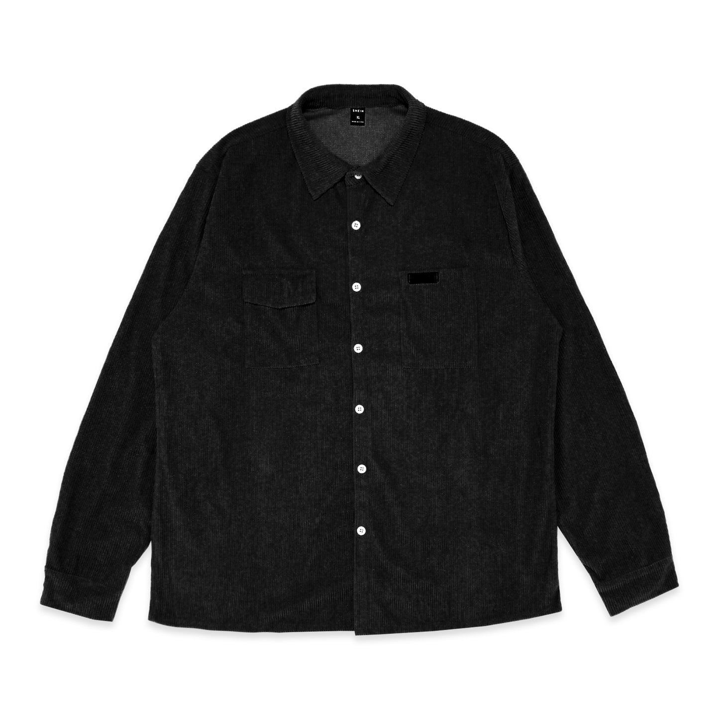 SHN Double Pockets Corduroy Long Sleeve Shirt