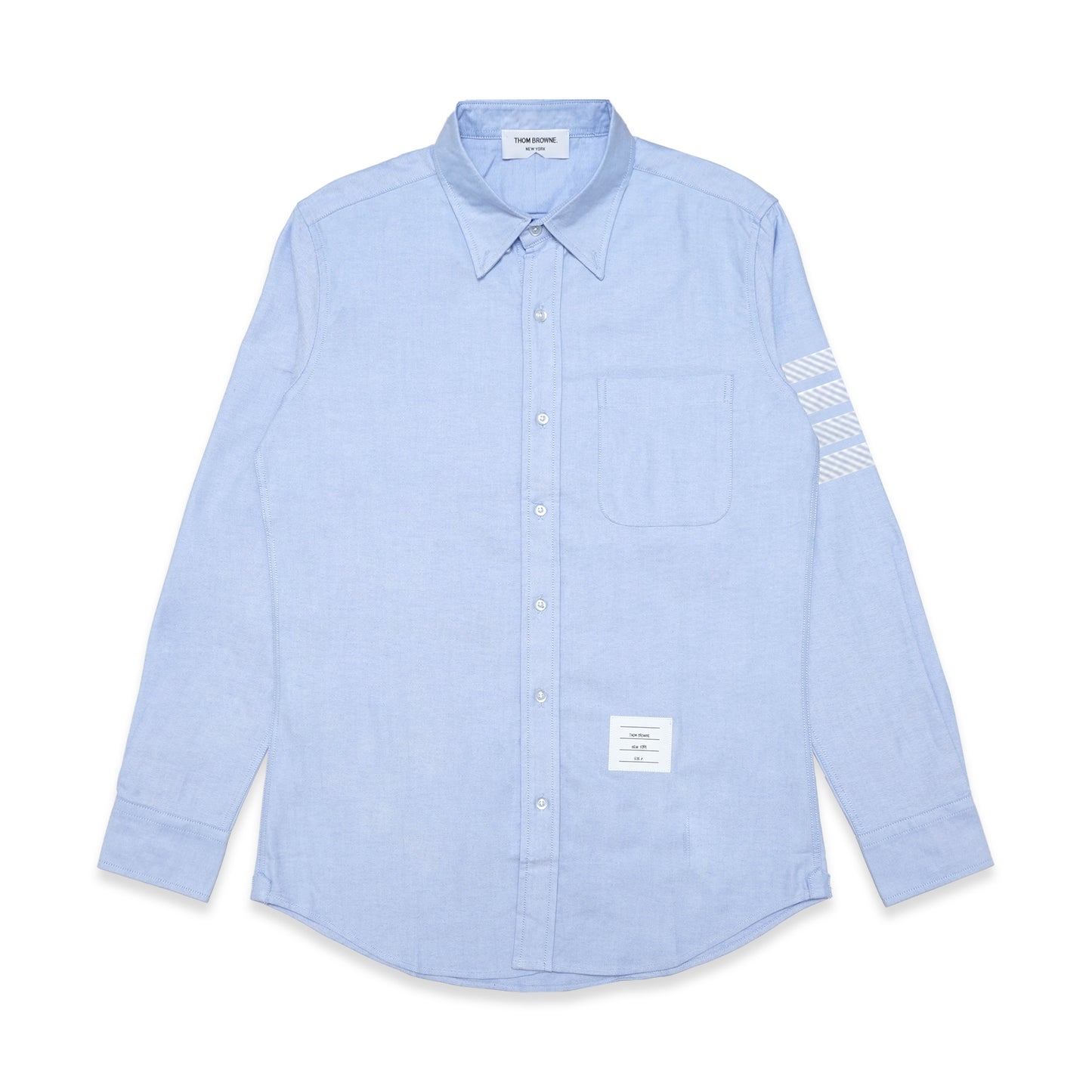TBN Oxford White Blue Stripes Long Sleeve Shirt