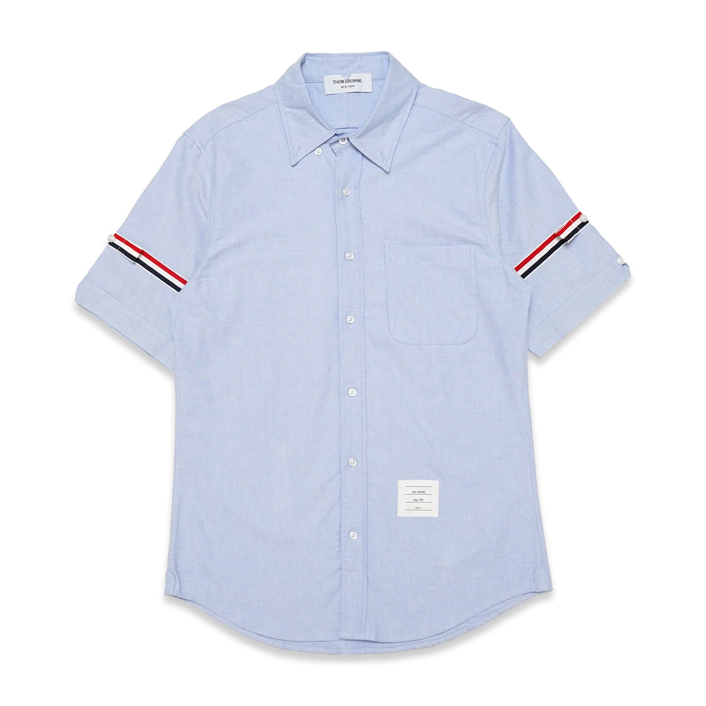 TBN Oxford Striped Armband Short Sleeve Shirt