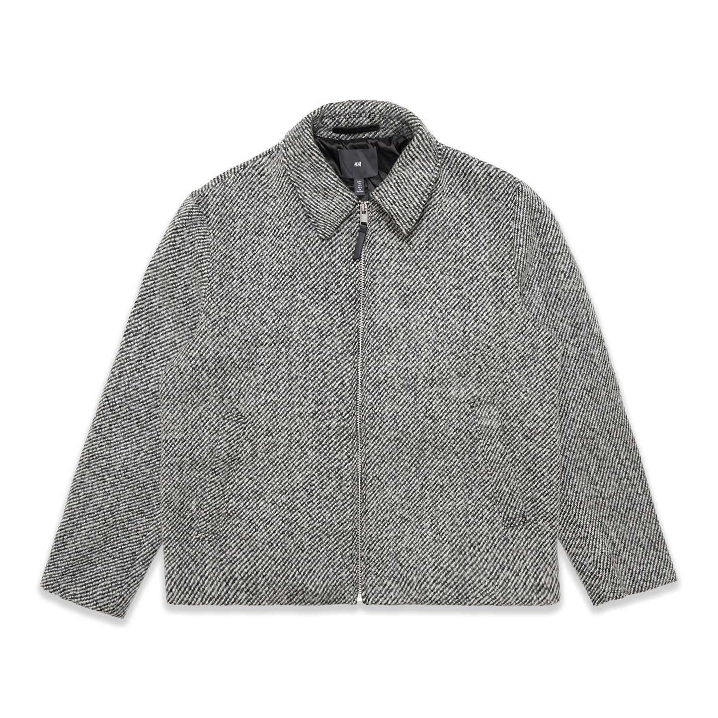 H&M Zip Up Wool-Blend Jacket