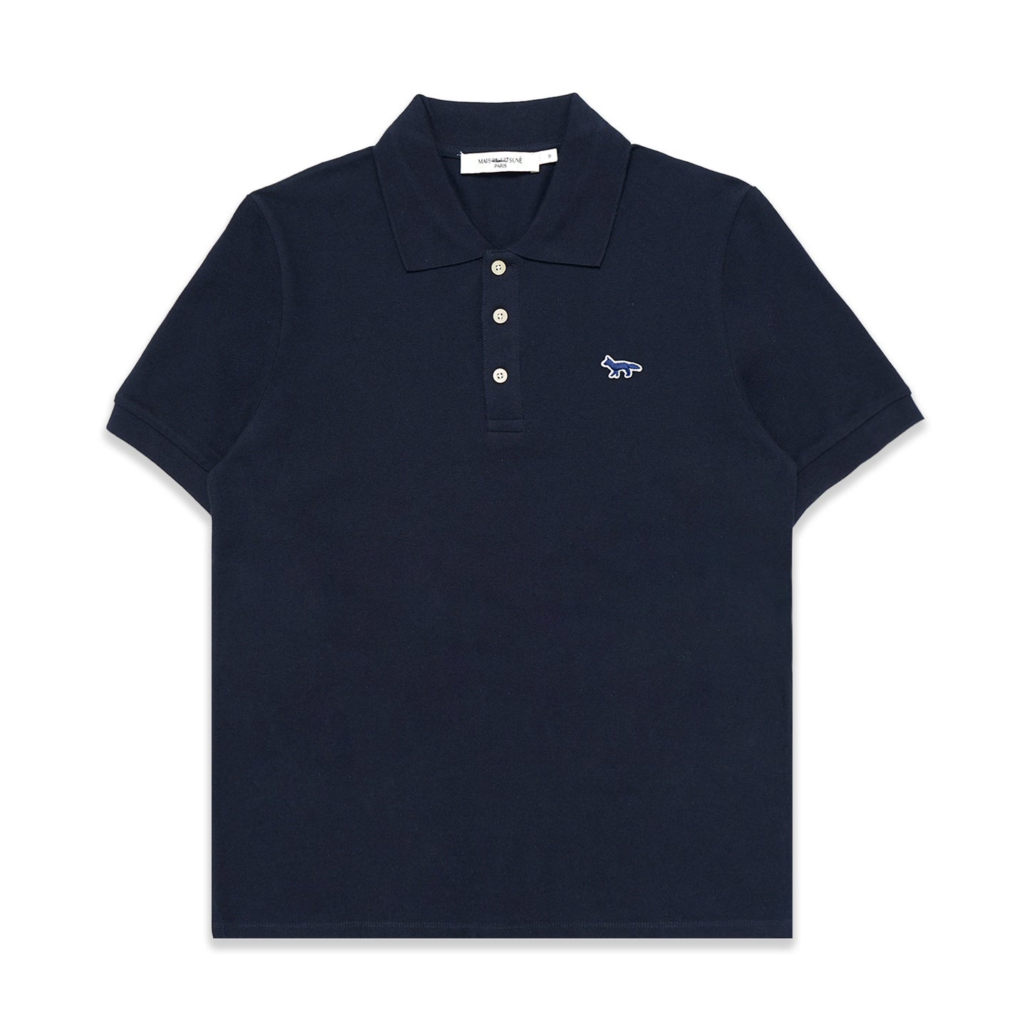 MKS Classic Navy Fox Patch Polo Shirt