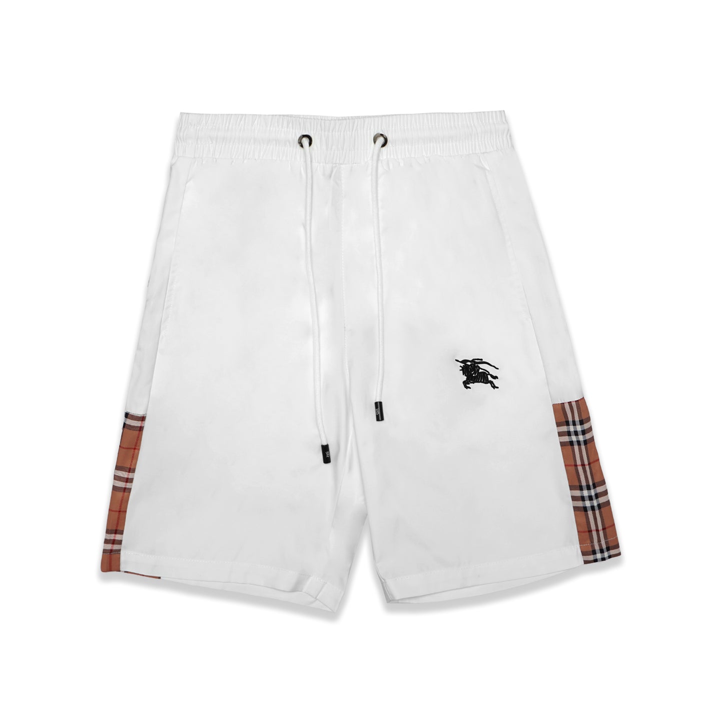BRBRY Side Checkered Polyester Shorts