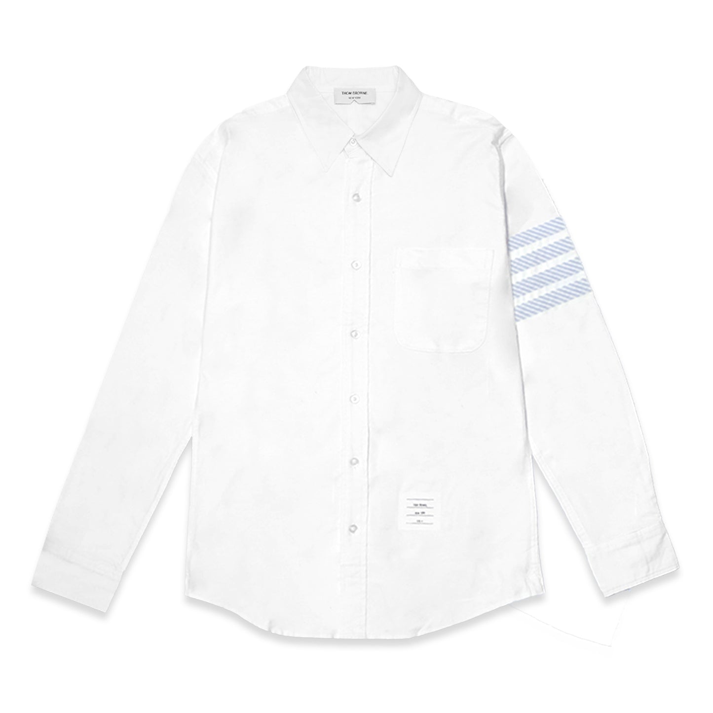 TBN Oxford White Blue Stripes Long Sleeve Shirt