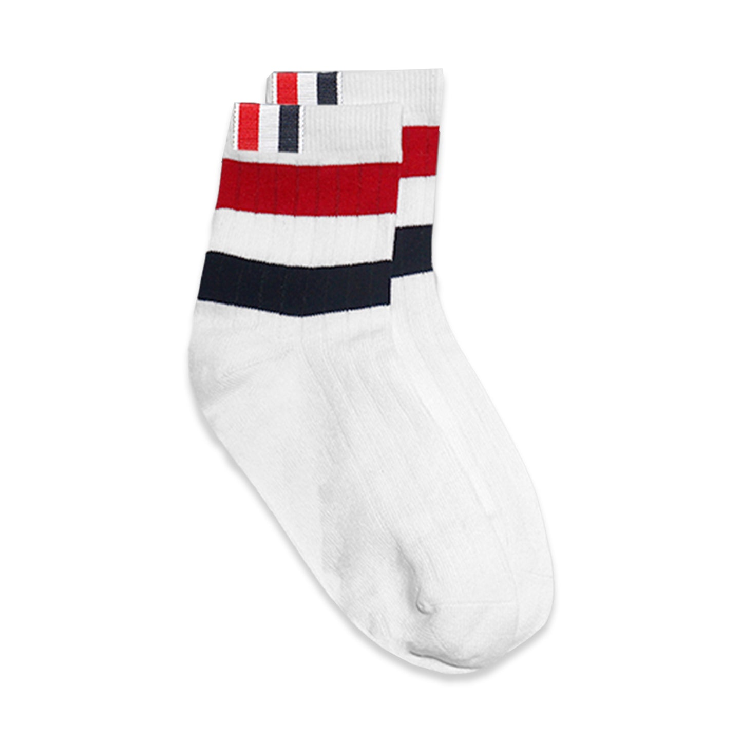 TBN Multicolor Wide Stripe Athletic Ankle Socks