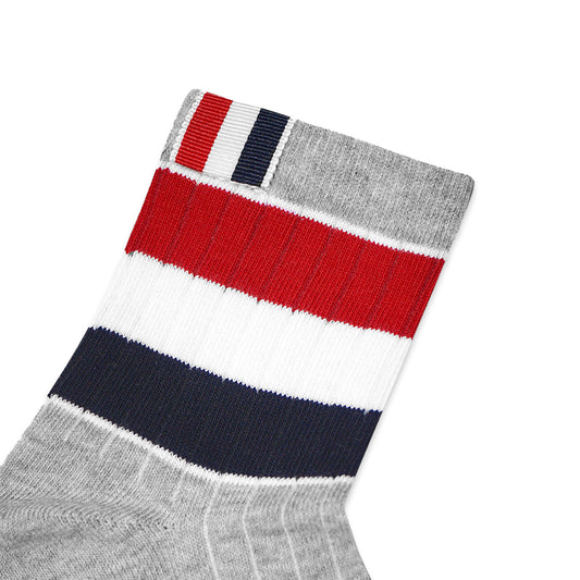 TBN Multicolor Wide Stripe Athletic Ankle Socks