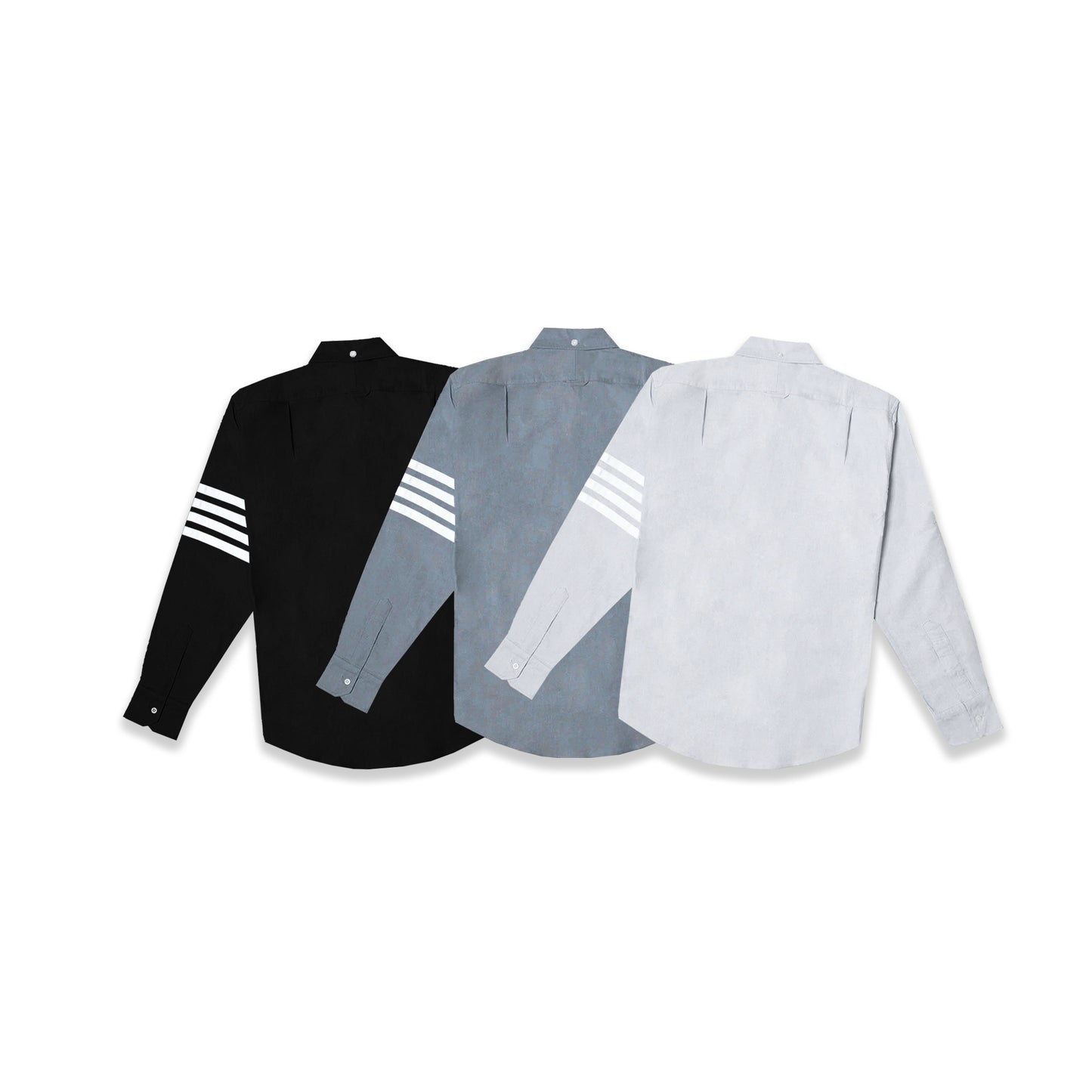 TBN Oxford Bar Stripes Long Sleeve Shirt