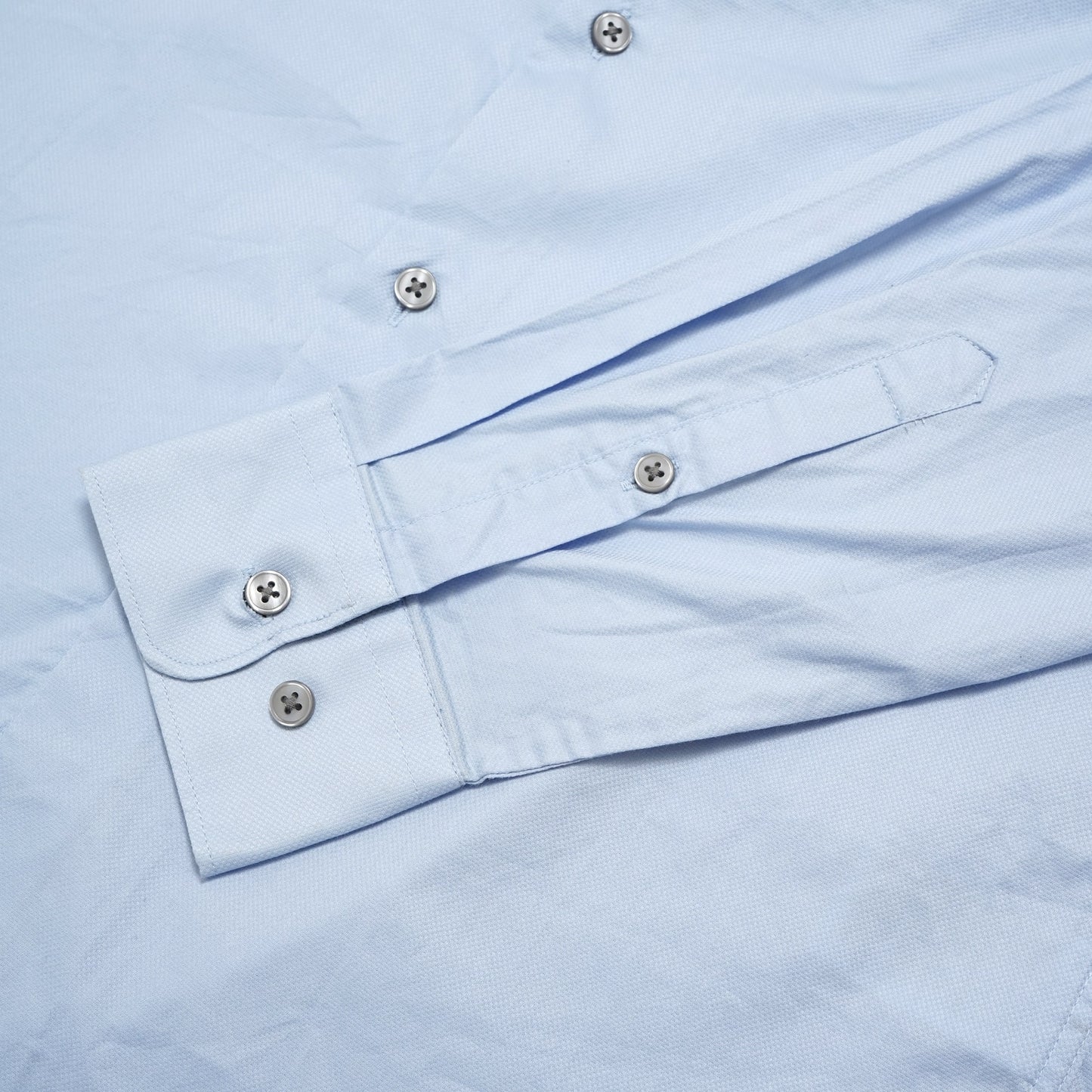 H&M Slim Fit Patterned Collar Long Sleeve Shirt