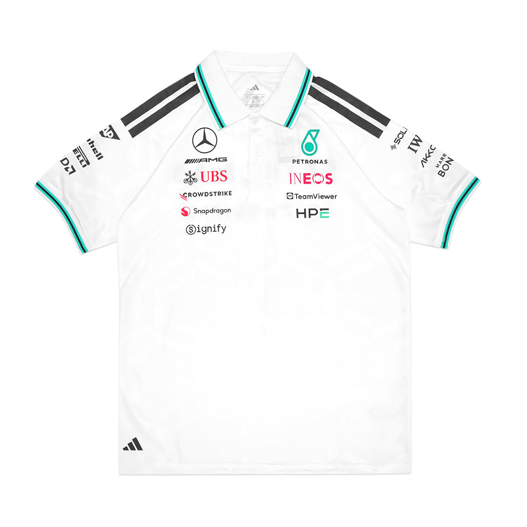 ADD X Mercedes AMG Petronas F1 Team Shoulder Stripes Polo Shirt