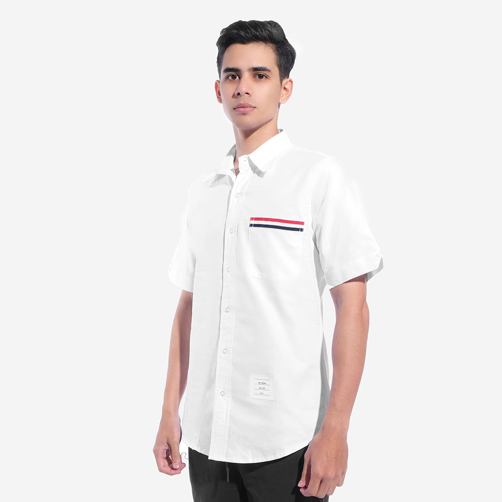 TBN Oxford Grosgrain Short Sleeve Shirt