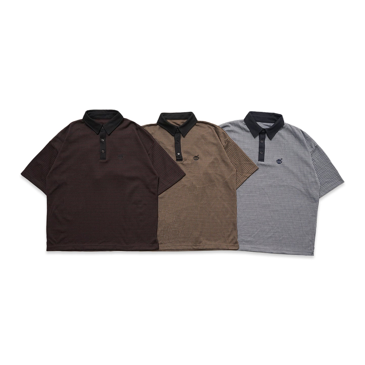 Urban Research OOPS Golf Jacquard Polo Shirt