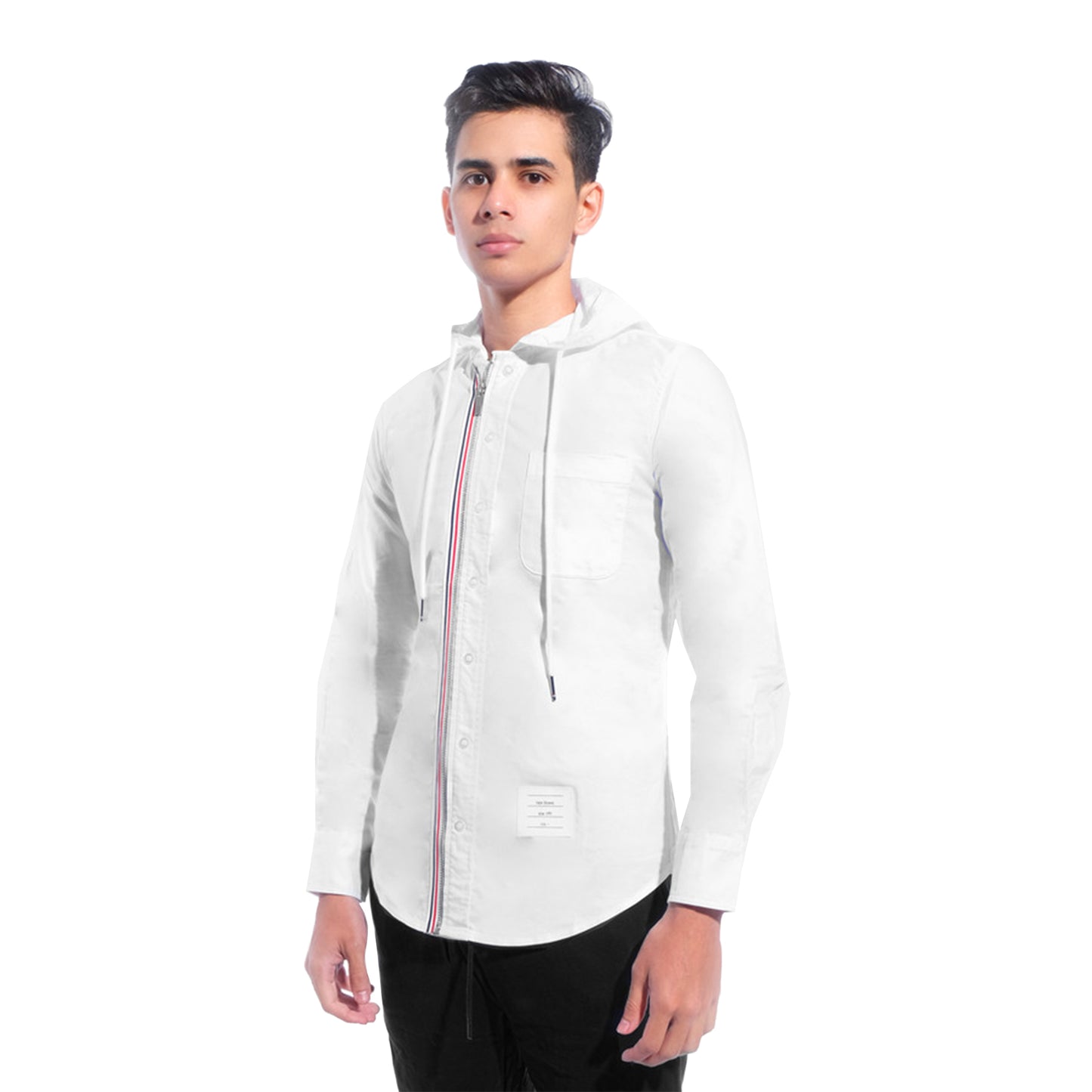 TBN Oxford Hooded Zip-Front Shirt