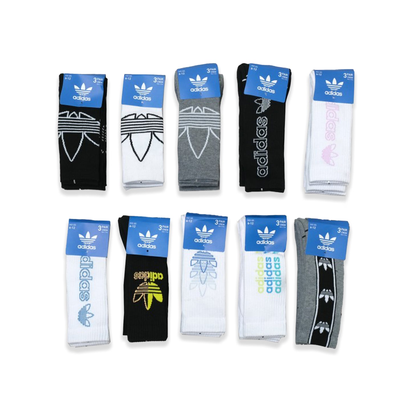 ADD Long Crew Socks 3 Pair Set