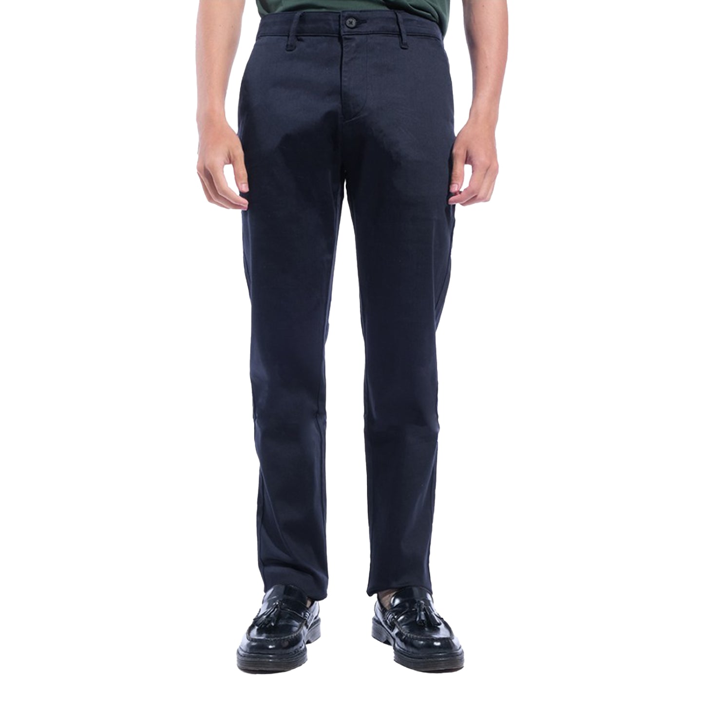 EAM Stretch Cotton Chino Pants