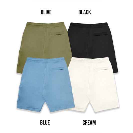 SIL Patch Logo Garment Dyed Cargo Shorts