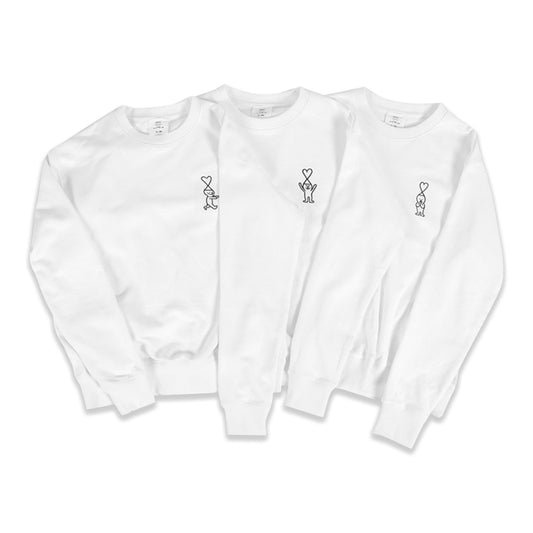 AM1 X Jean Jullien Crewneck Sweatshirt White