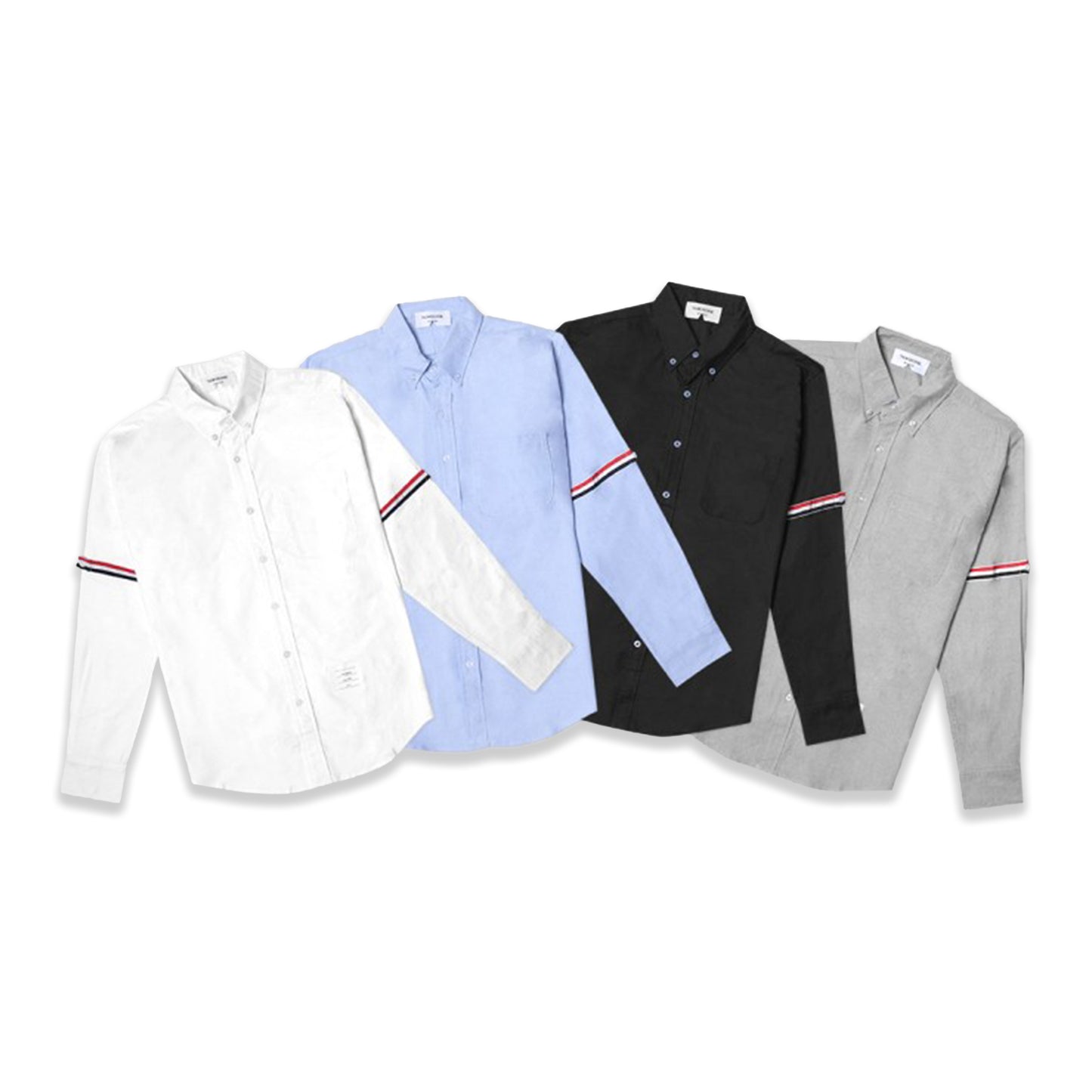 TBN Oxford Striped Armband Classic Shirt