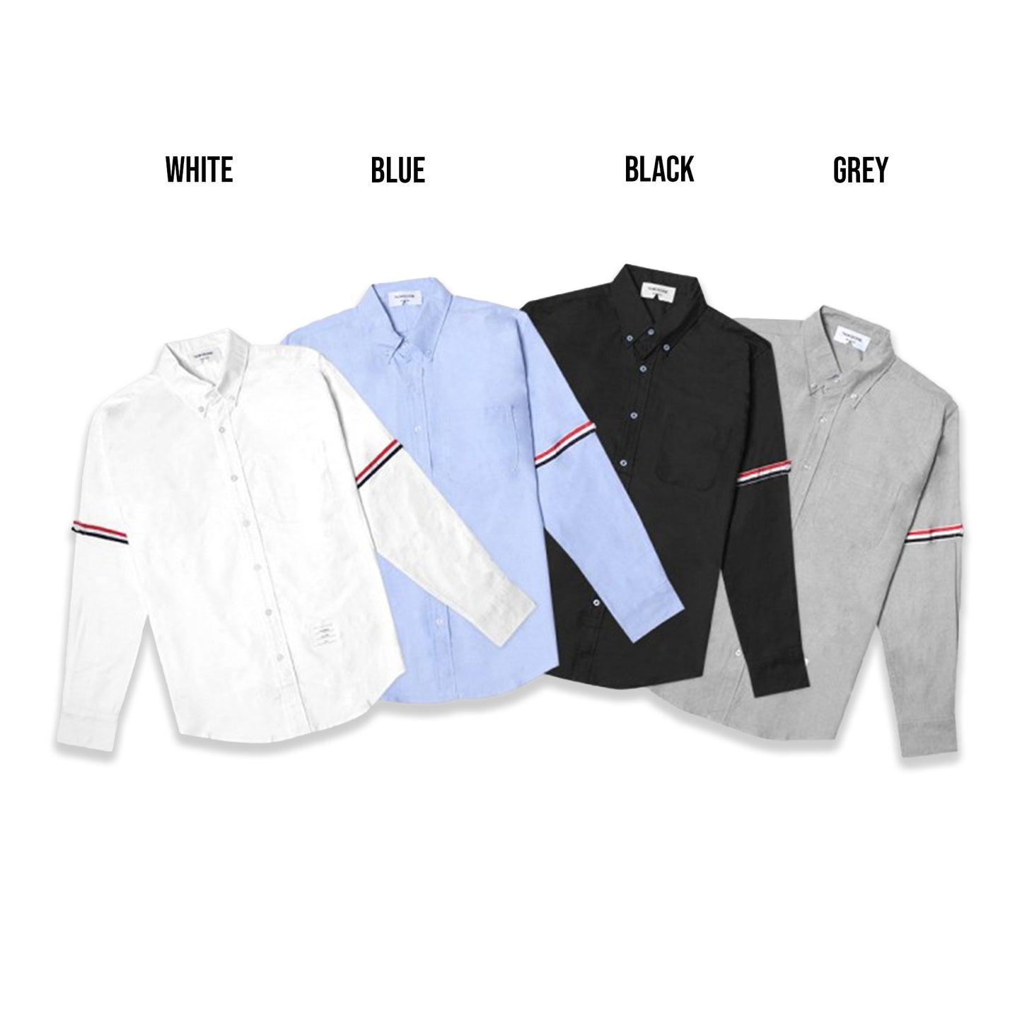 TBN Oxford Striped Armband Classic Shirt