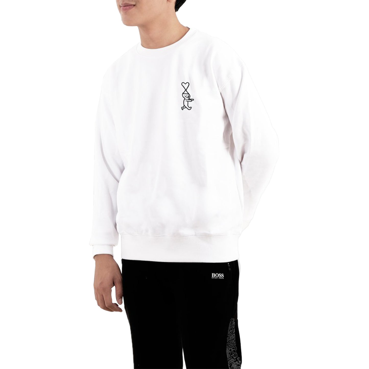 AM1 X Jean Jullien Crewneck Sweatshirt White