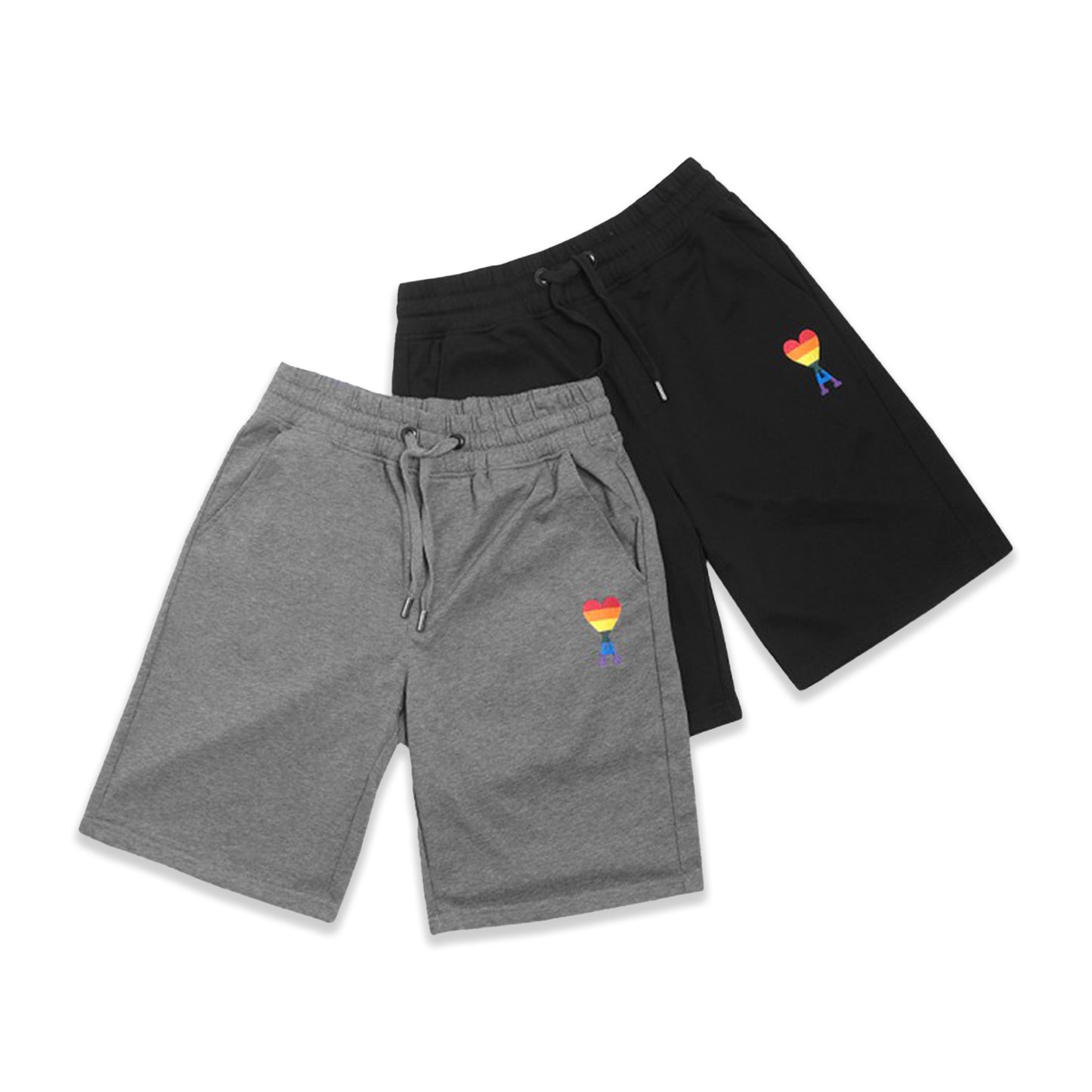 AM1 Rainbow Heart Logo Shorts