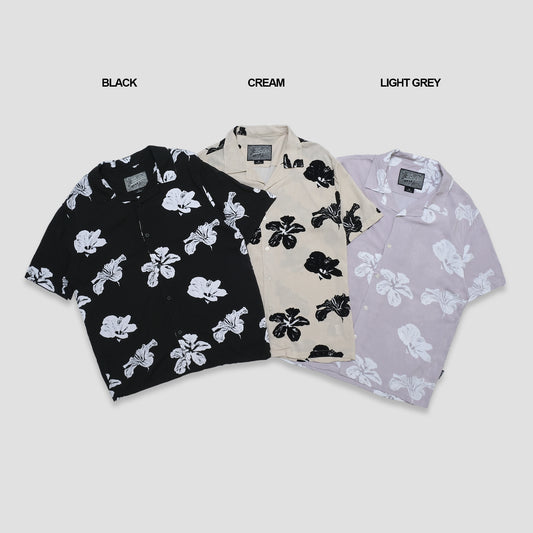 Brooklyn Cloth Floral Print Rayon Short Sleeve Shirt