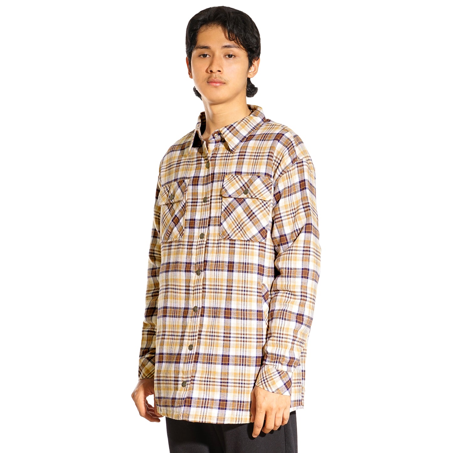 Dickies Flannel Quilted Lined Shirt Jacket