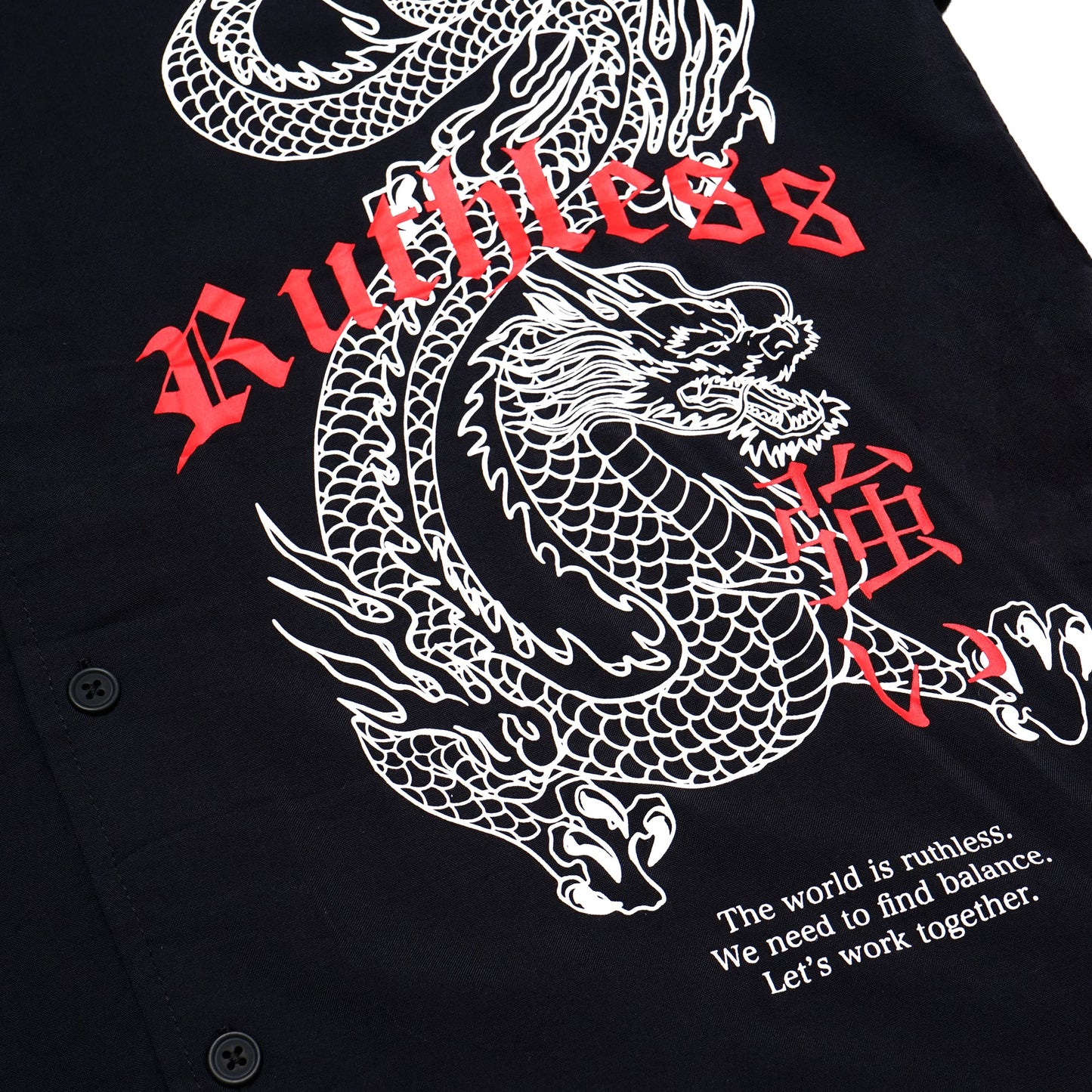 Brooklyn Cloth Ruthless Dragon Rayon Short Sleeve Shirt