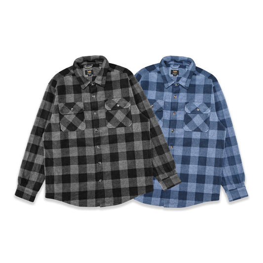 Lee Checkered Double Pockets Fleece Jacket