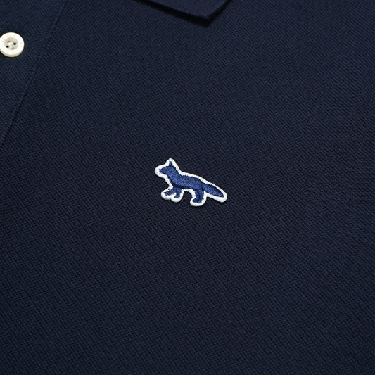 MKS Classic Navy Fox Patch Polo Shirt