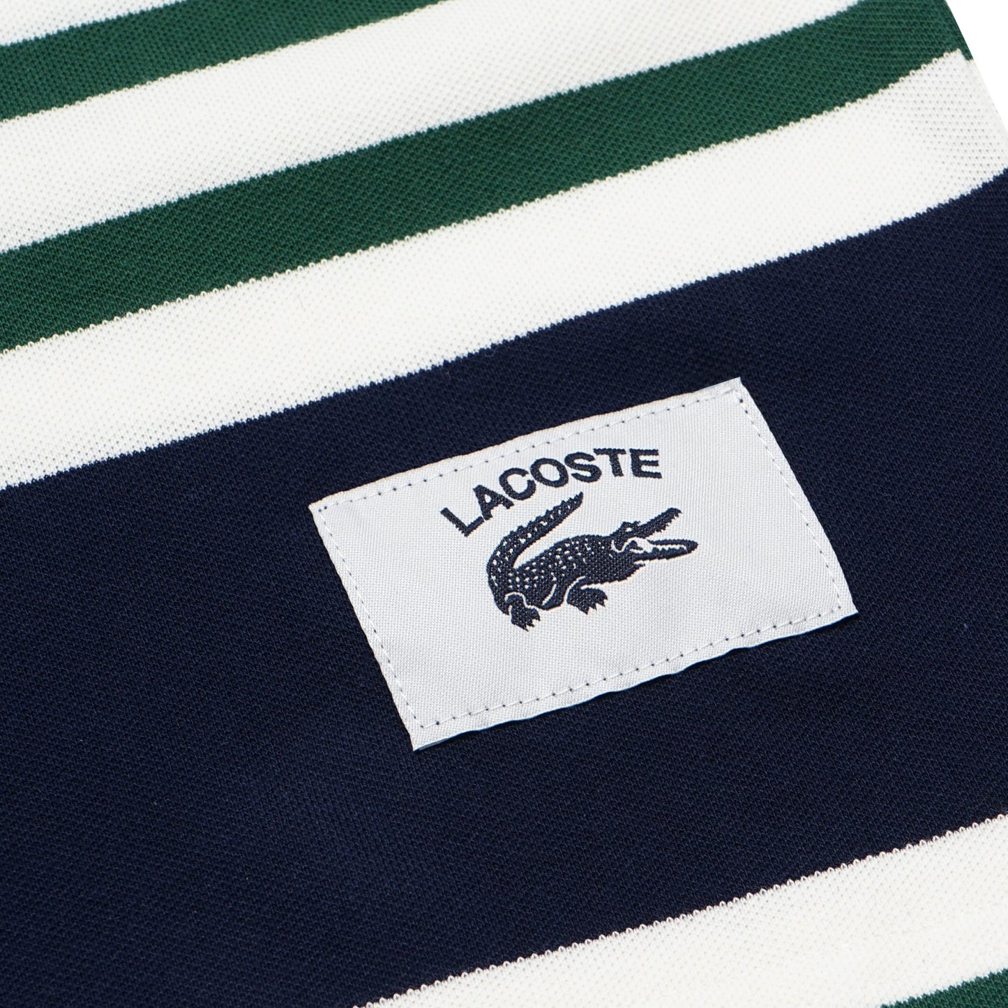 LCST Contrasting Color Stripes Pique T-Shirt