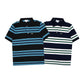 LCST Contrasting Color Stripes Pique Polo Shirt