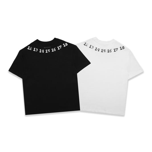 MM6 by MM Circular Numbers Print T-Shirt