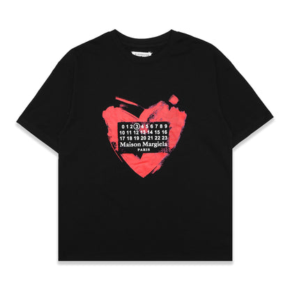 MM Printed Heart Numeric Graphic T-Shirt