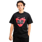 MM Printed Heart Numeric Graphic T-Shirt