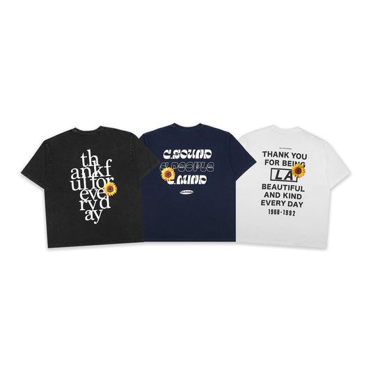 Bayflow Sun Flower Logo Washed T-Shirt