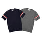 TBN Tricolor Stripes Knitted T-Shirt