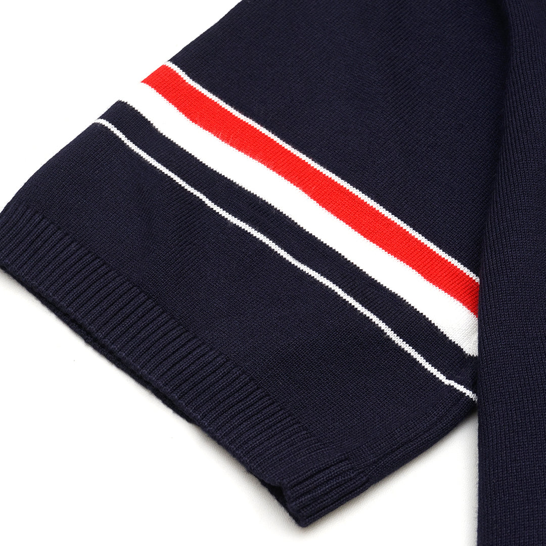 TBN Tricolor Stripes Knitted T-Shirt