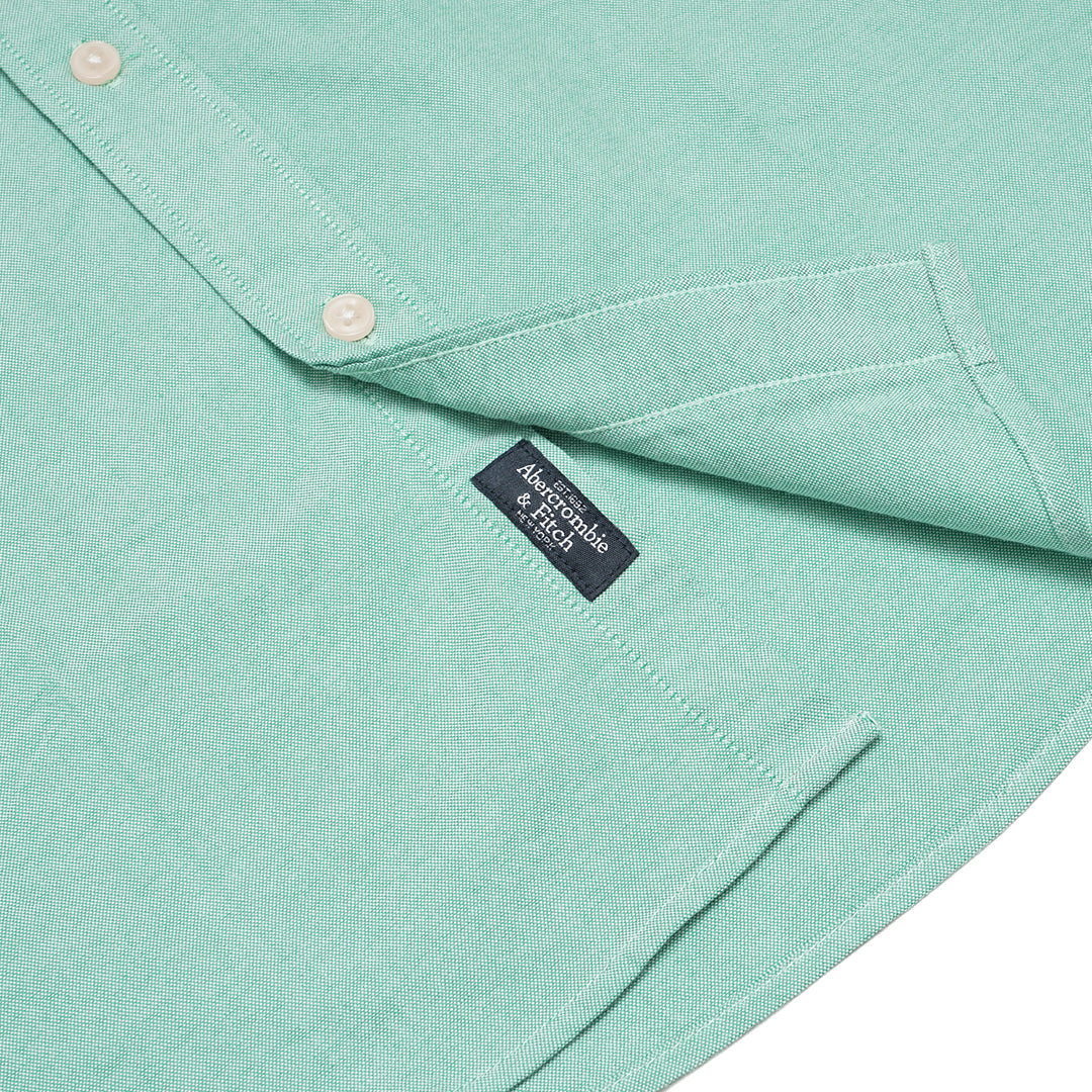 ANF Solid Oxford Long Sleeve Shirt
