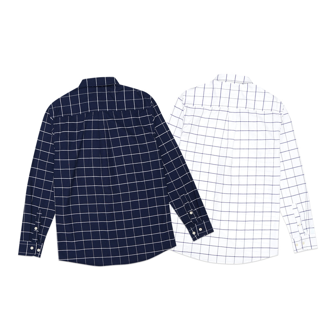 ANF Checkered Oxford Long Sleeve Shirt
