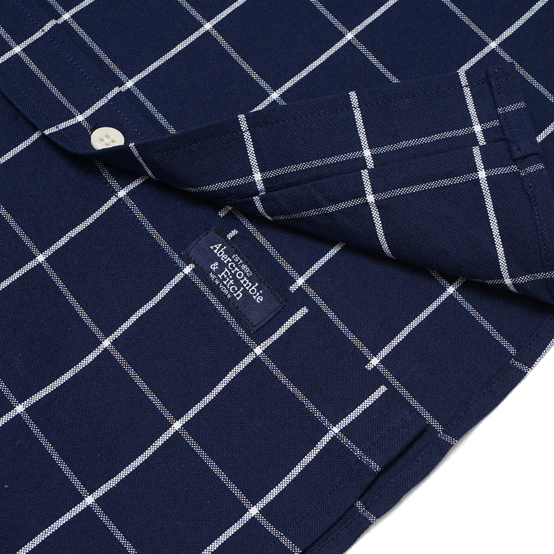 ANF Checkered Oxford Long Sleeve Shirt