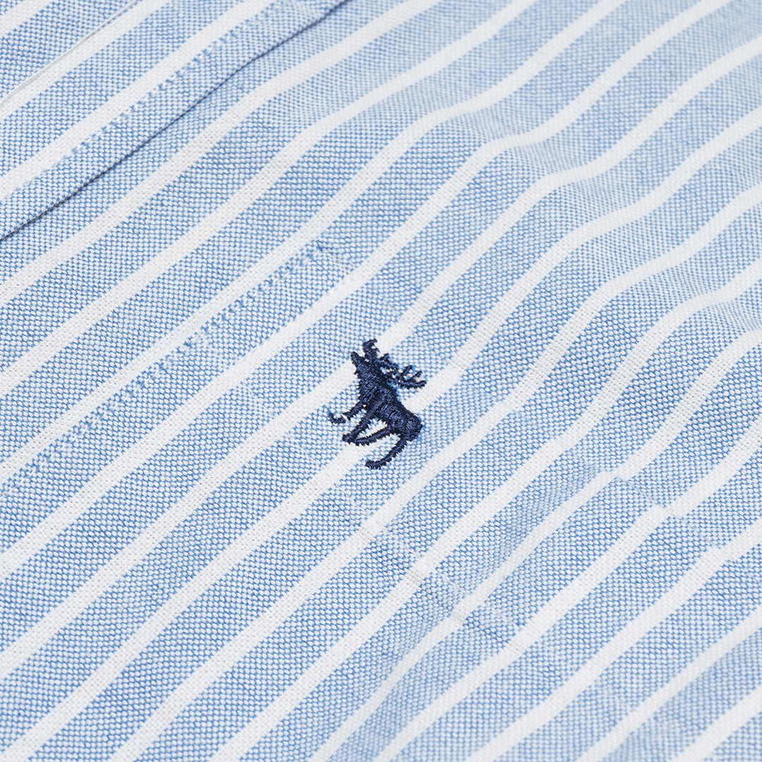 ANF Striped Oxford Long Sleeve Shirt