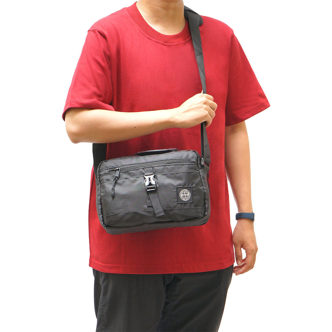 SIL Square Logo Ripstop Sling Bag