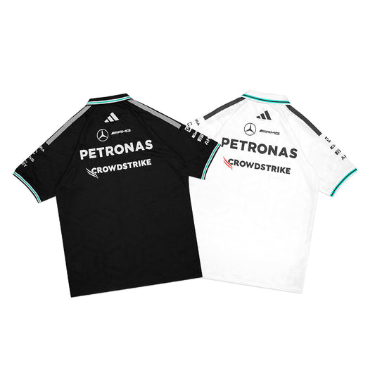 ADD X Mercedes AMG Petronas F1 Team Shoulder Stripes Polo Shirt