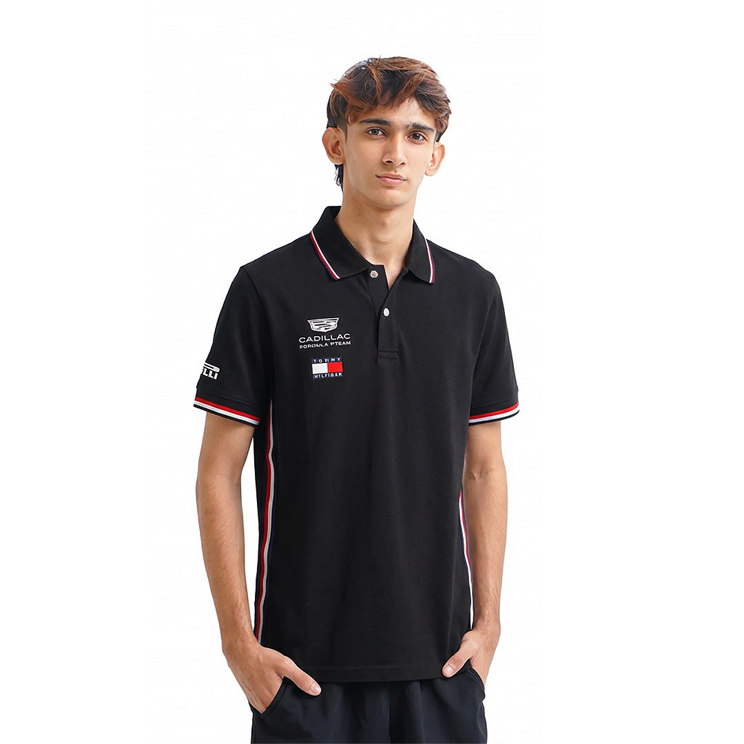 THF X Cadillac F1 Team Pique Polo Shirt