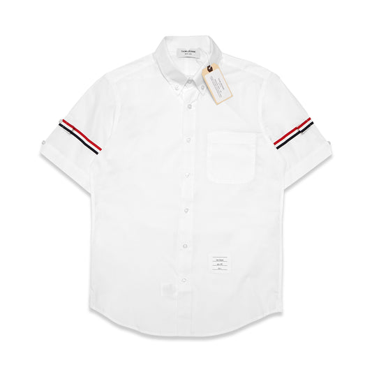 TBN Poplin Grosgrain Armband Short Sleeve Shirt