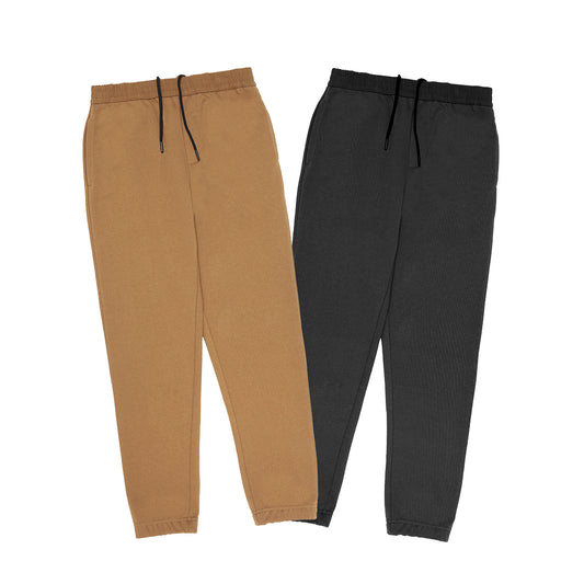 FOLX French Terry Black Drawstring Jogger Pants