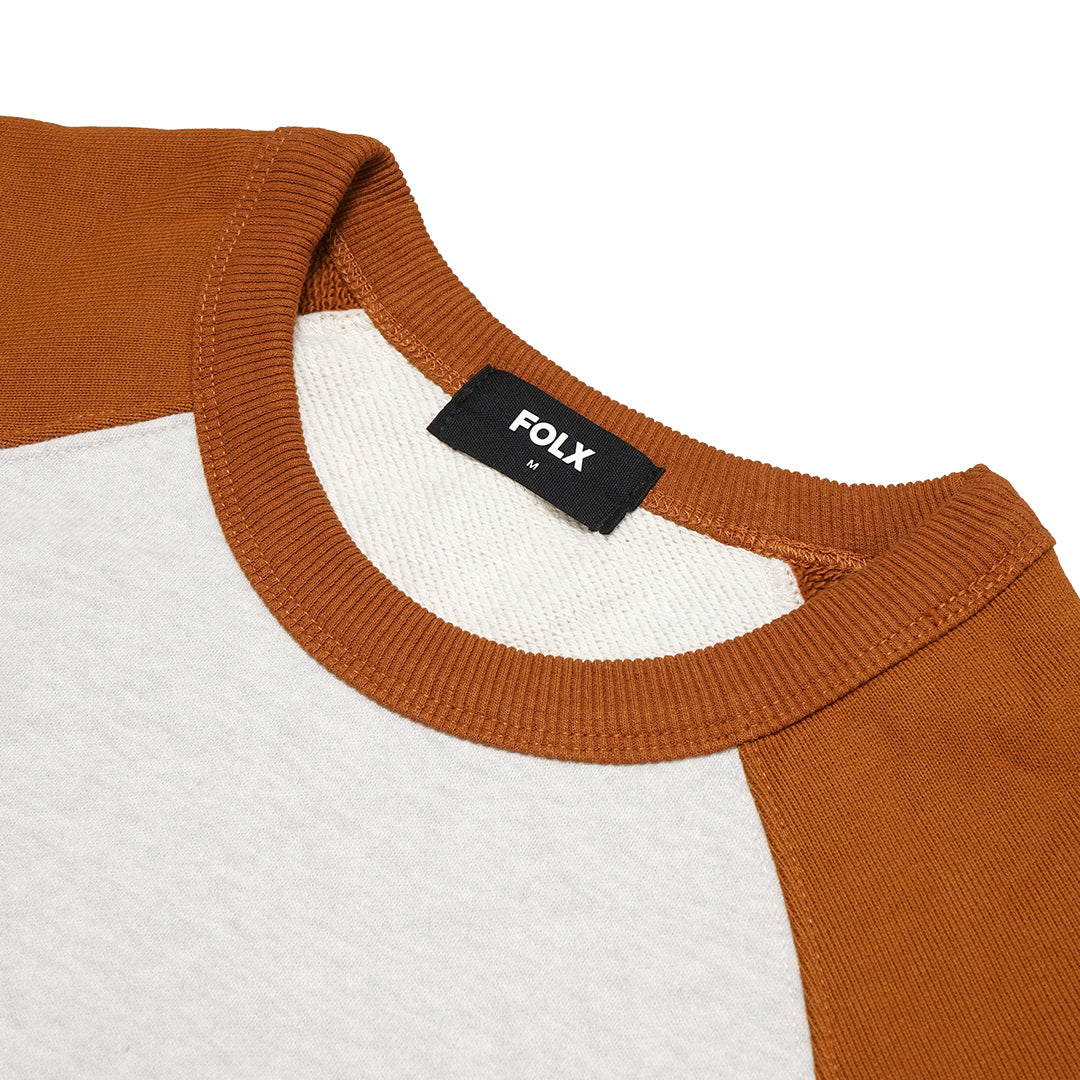 FOLX Color Block Raglan Sweatshirt