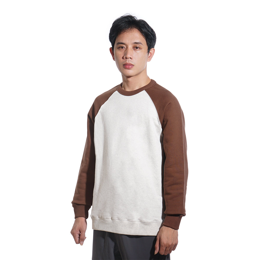 FOLX Color Block Raglan Sweatshirt