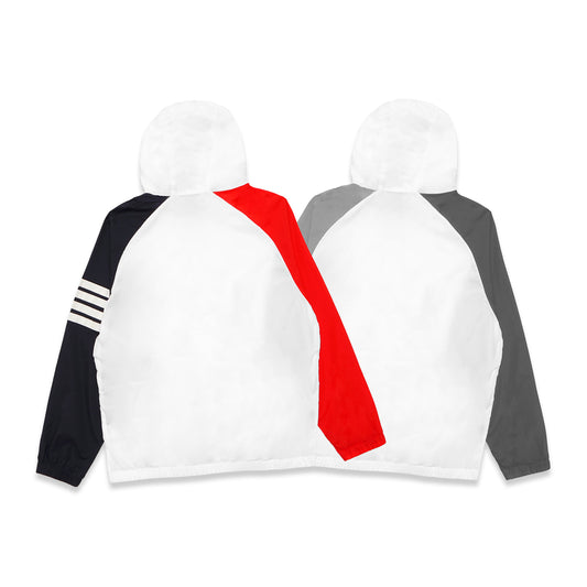 TBN Color-Block Hooded Windbreaker Jacket
