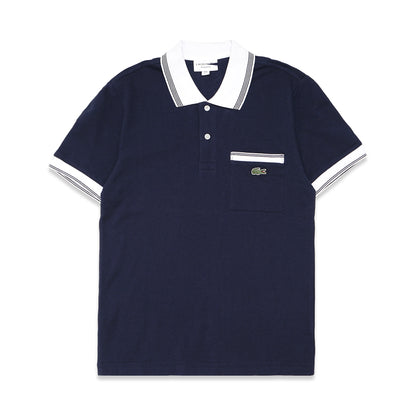 LCST Striped Cotton Regular Fit Polo Shirt