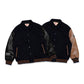 U.S. Company Supply Leather Sleeve Padded Varsity Jacket